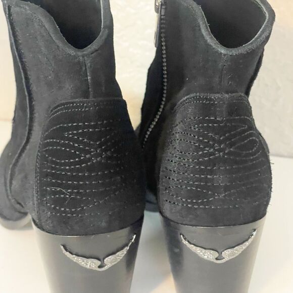 Zadig & Voltaire Molly Suede Ankle Booties, size French40/US New - Picture 11 of 14